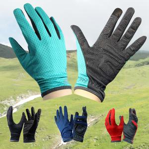 인콘트로 봄 여름 등산 에어로 메쉬 롱 긴 장갑 스마트 터치 스포츠 장갑