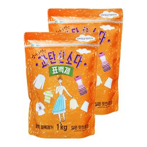 애경 엄마의 선택 과탄산소다 표백제 지퍼백 1kg 2개 얼룩제거 삶은효과
