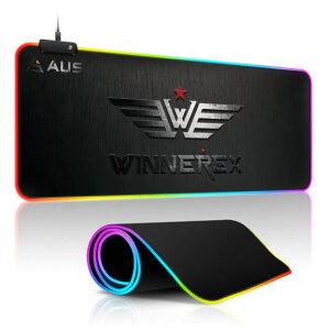 아우스 AMP LED 마우스패드 게이밍 장패드 와이드 데스크 패브릭 방수 장마우스패드