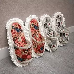 엘키 청소슬리퍼 리필 탈부착형 걸레실내화 슬리퍼 거실화 벨크로 타입 국산제조