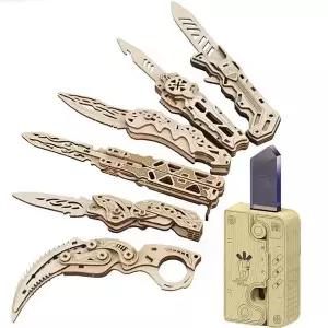 diy 3d 당근칼 나무 만들기 키트 권총 토이 나이프