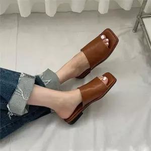 [오노마] ONM 플랫 사무실화 데일리슈즈 여름슬리퍼 스퀘어코