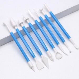 찰흙 지점토 폴리머 클레이 도구 공예 툴 8종 클레이도구 폴리머클레이도구 점토도구 지점토도구