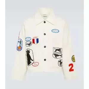 보디 Cambridge 패치 아플리케 코튼 캔버스 재킷 TP547798134