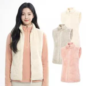 콜핑 2104VK770W 집업 보아 여자 겨울 후리스 조끼