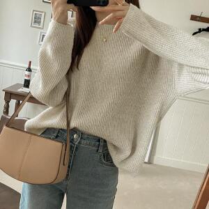 [시크릿라벨] 루즈핏보트넥니트티