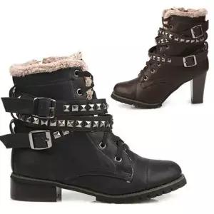 [오노마] ONM 여성 벨트장식 윈터 워커힐 방한워커 따뜻 털부츠 133