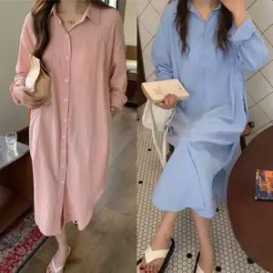 ONM 코디 쉬폰 데일리 원피스 신축성 면 임산부 봄