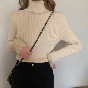 ONM 기모안감 두툼 골지 목폴라 티셔츠 슬림핏 겨울패션