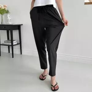 ONM 9부 여자 팬츠 여름 바지 밴딩 슬랙스 시원한 냉감