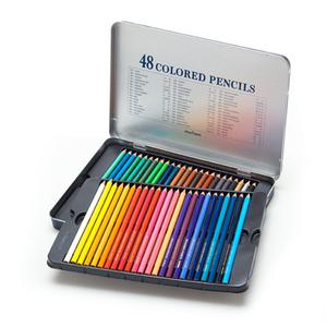 문화 넥스프로 유성 색연필 48색 틴케이스
