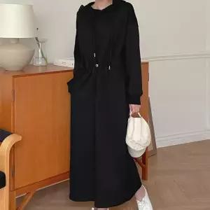 빅사이즈 501 이지후드스트링롱원피스 DART656