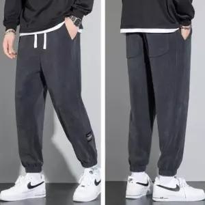 ONM 편한 2색 남성 골덴바지 방한팬츠 밴딩 겨울 기모바지