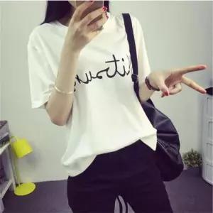 ONM 레터링 반팔 티숙 BI00130 여름 티숙 면 캐릭터 ylt