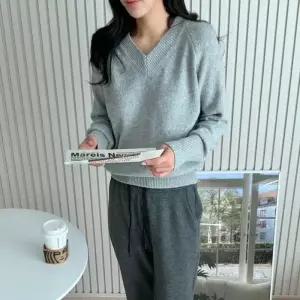 ONM 안감 기모 따뜻한 밴딩 세미 팬츠 겨울 바지 여성