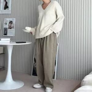 ONM 기모 밴딩 포근한 코듀로이 겨울바지 여자 겨울 팬츠