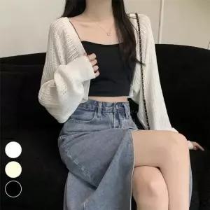 ONM 데일리 여성 여름 얇은 소재 펀칭 볼레로