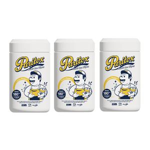 퓨리톡스 180매 3통 멀티유즈 다목적 주방 찌든때 청소 소독 기름 홈쇼핑 살균 세정티슈