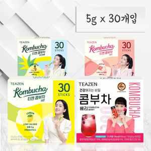 티젠 콤부차 30스틱 레몬 베리 파인애플 피치 4종 모음