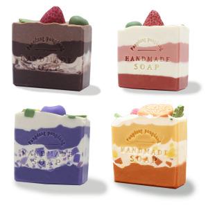 천연비누 CP 비건세안 친환경 보습 클렌징 트러블 가려움 비누선물 답례품 케익시리즈 4가지