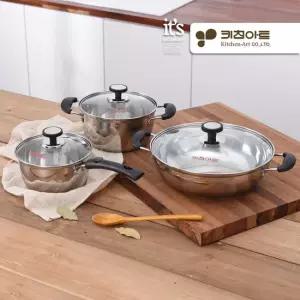 인덕션겸용 3중바닥 스텐냄비 아티스트