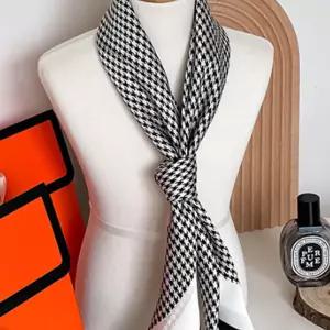 사각 목주름스카프 핸드 백 가방 여성 남성 쁘띠 미니 실키 예쁜목손수건 봄 가을 여름