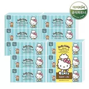 [홈스웰][S]헬로키티 뽑아쓰는 키친타올 톡톡 (100매x3개입) 4팩 총12개