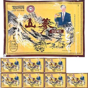 산삼패드 100매(25매X4팩) 건강패드 파스 건강파스 산삼