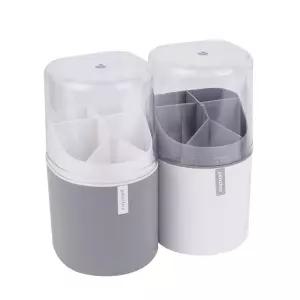 뚜껑있는 스탠드 수저통 - 대 (색상랜덤) /수저함/수저보관/수저수납/수저정리