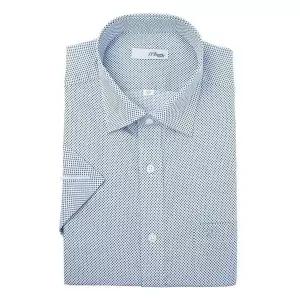 [듀퐁]남성 일반핏 도형 패턴 반팔 와이셔츠(SE5MM11HS201SBU)_s