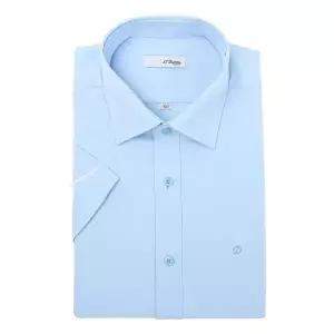 [듀퐁]남성 슬림핏 스트레치 반팔 와이셔츠 (SE5MM21HS303SBU)_s