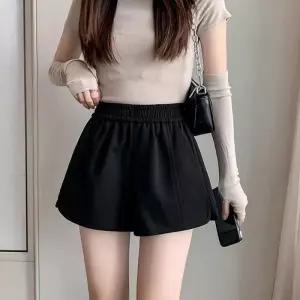 ONM 모직 A라인 베이직 하이웨스트 큐티 반바지