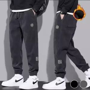 ONM 남성 기모팬츠 조거바지 겨울바지 옆로고 포인트