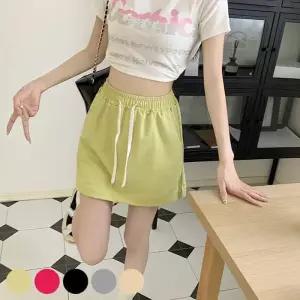 ONM 캐쥬얼 허리밴딩 패션 치마 바지 URD254 바지 여성 치