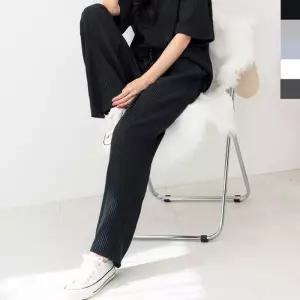 ONM 여자플리츠밴딩일자바지