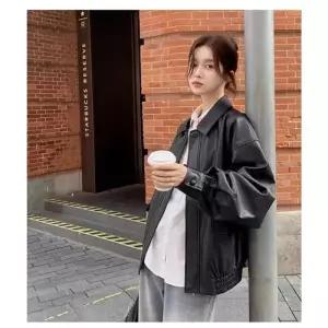 ONM 오버핏 여성 라이더 레더자켓 HH-E68