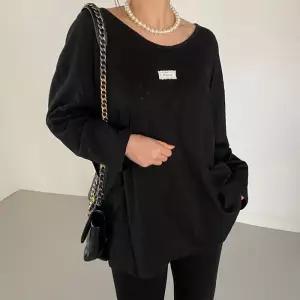 빅사이즈 502 허브라벨오버면긴팔티 DRAT862