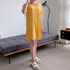 ONM 옆트임 골지 반팔 쿨원피스