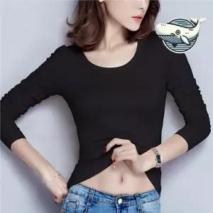 ONM 여자 기본 롱슬리브 티셔츠 스타일리시 레이어드