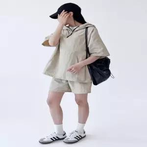 ONM 여성 후드 아노락세트 커플 셋업