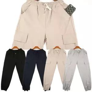 ONM 테이트 남녀공용 데일리 카고 왕스판 조거 밴딩 팬츠