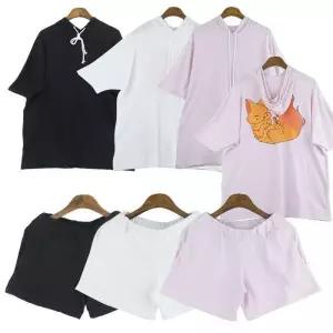 ONM 오버핏 여우 반팔후드세트