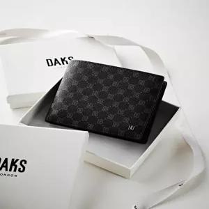 닥스 액세서리 [반지갑][LOUIS PVC][루이스 PVC] 블랙 루이스 DD 패턴 PVC DBWA5F123BK