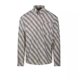 버버리 롱슬리브 체크 디테일 셔츠 8101177 C1849 TP934669527