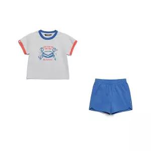 [블랙야크키즈](대구신세계)토들러 전용 사이즈로 출시된 반팔티+반바지 세트[BKT발리세트] 정상가 69,0...