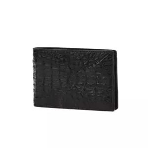 닥스 액세서리 25FW 블랙 단색 악어가죽 반지갑 DBWA5F713BK