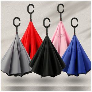 거꾸로 장우산 C형손잡이 스탠딩설계 방수방풍효과 2중구조 고밀도천