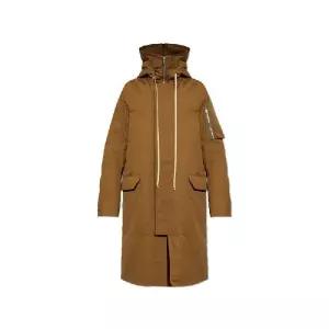 Rick Owens DRKSHDW 드로스트링 후드 코트 RU02D6980TE 35 TP934823516