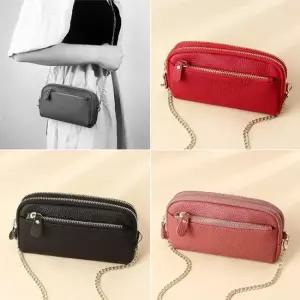 대용량 클러치 지퍼 롱 지갑 쓰리포켓 소가죽 미니백 헨드폰지갑 가죽지갑 돈지갑