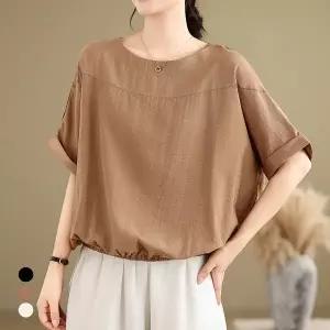 화세 (77까지)롤업절개벌룬블라우스_HB4MBL085C